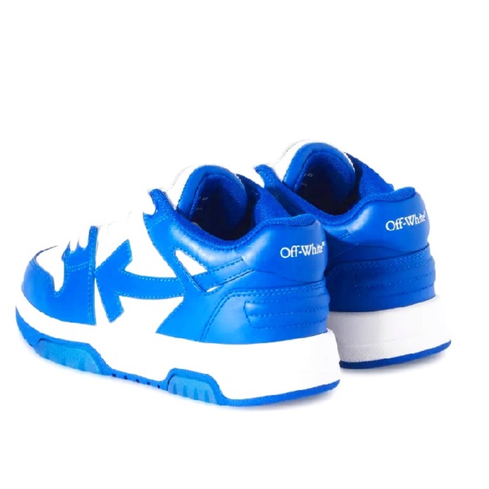 Off White Boy's Out Of Office Leather Sneakers, Toddler/Kids NWT
